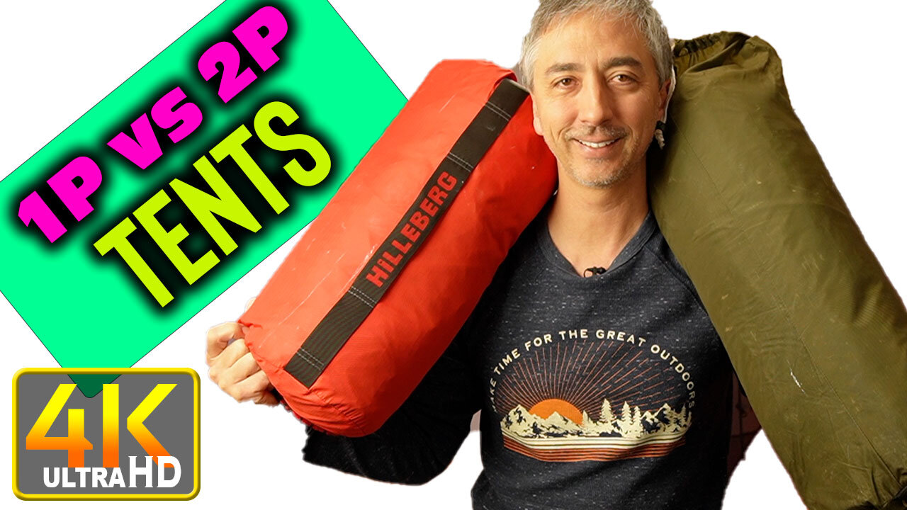 One Person vs Two Person Tents Solo Backpacking (4k UHD)