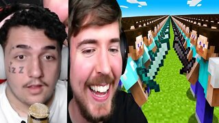 Guerra de Jogadores! 1000 VS 1000 | REACT