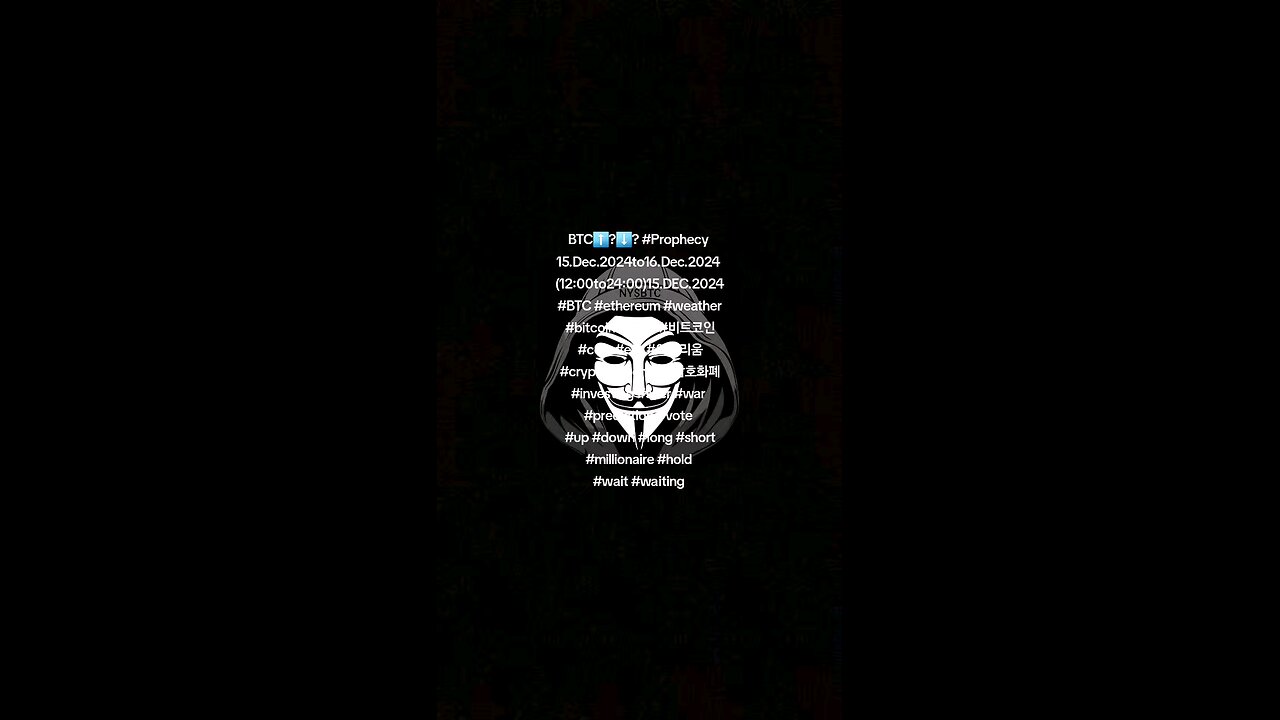 BTC⬆️?⬇️? #Prophecy 15.Dec.2024to16.Dec.2024 (12:00to24:00)15.DEC.2024