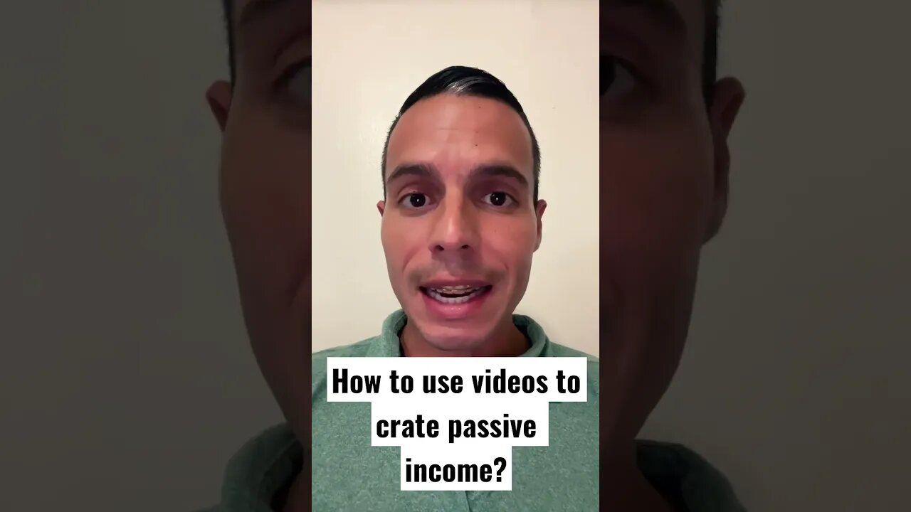 How to create value with videos for passive income? MASTER INVESTOR #shorts #cashflow #wealth