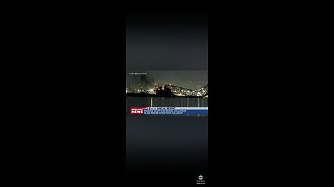 Francis Scott key Bridge in Baltimore,Maryland , struck by container ship.