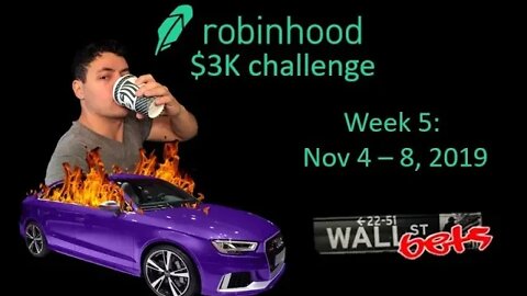 Week 5 of the Robinhood $3K Challenge