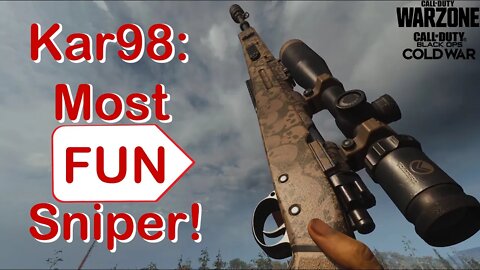 Kar98: Most Fun/Best Sniper! | Call of Duty: Cold War/Warzone #shorts