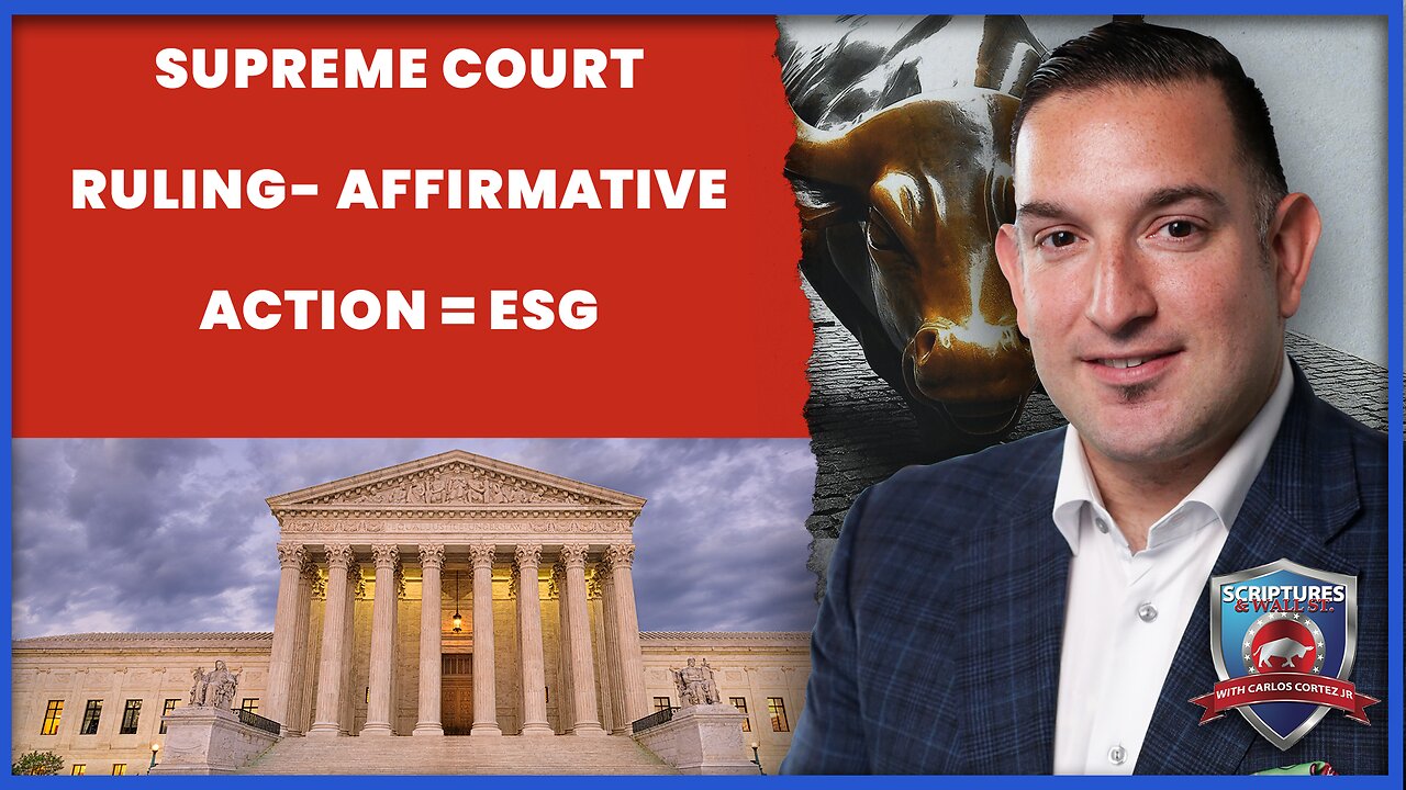 LIVE @5PM: Scriptures And Wallstreet: Supreme Court Ruling- Affirmative Action = ESG