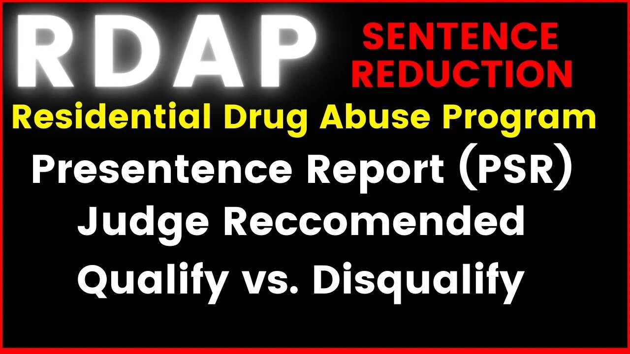 RDAP Sentence Reduction Q&A | RDAP DAN