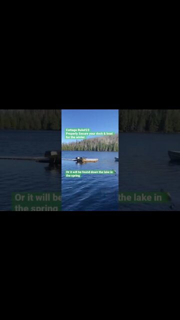 I thought we lost our dock & pedal boat due to high water. Luckily we found it down the lake.