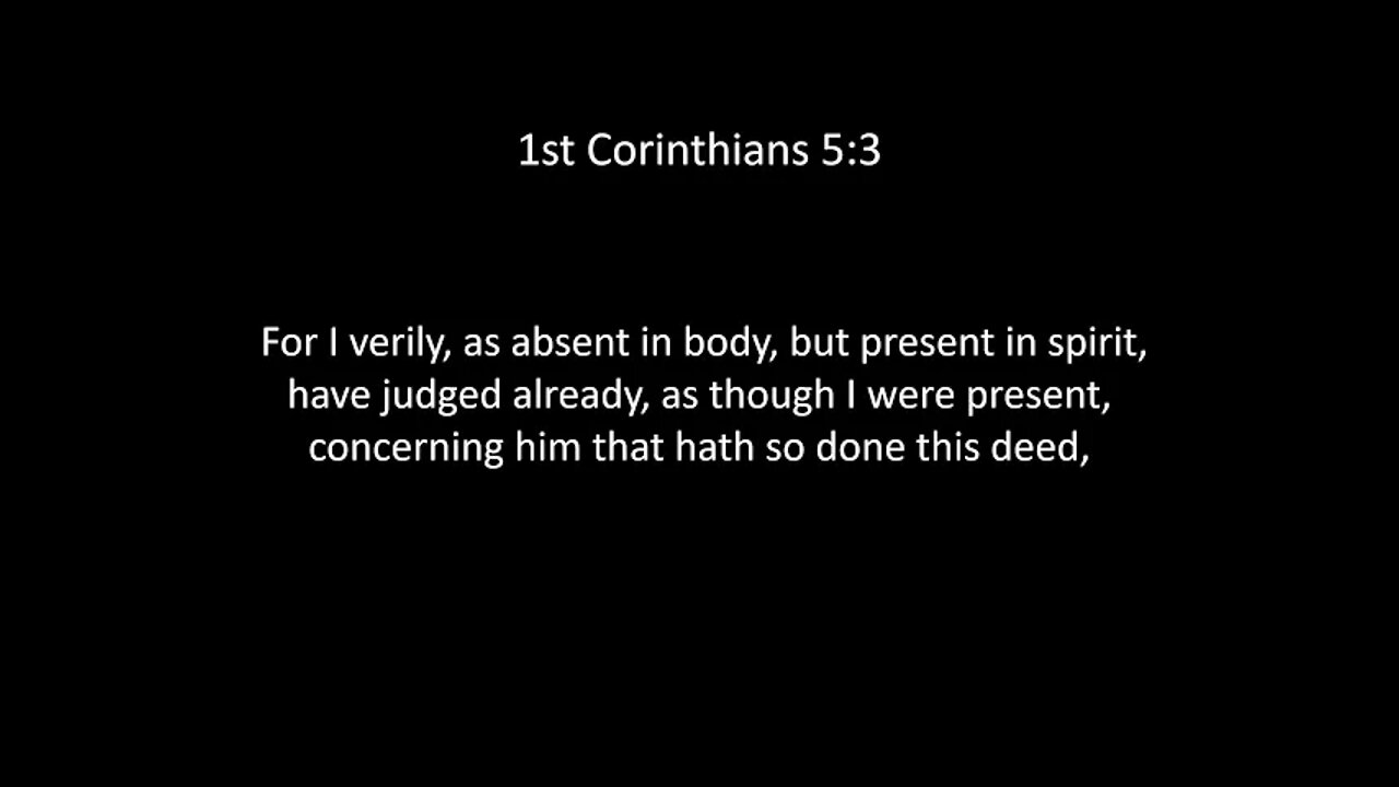 1st Corinthians Chapter 5