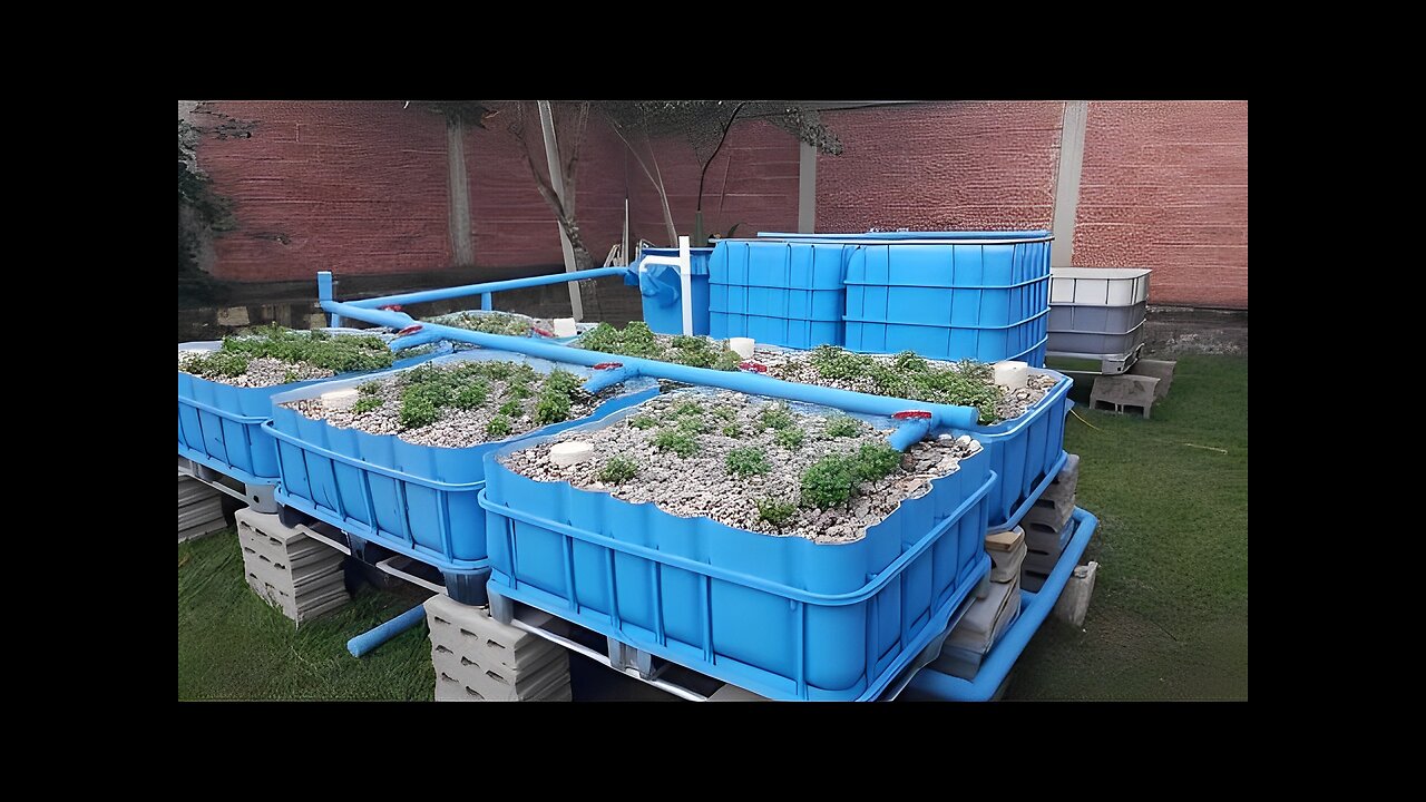 COMPLETE AQUAPONICS SET UP - Start to Finish