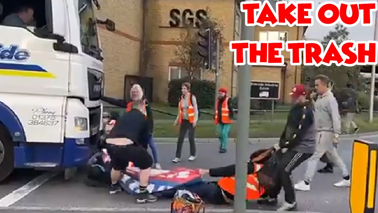 Eco Terrorists Blocking Intersections Start Getting Dragged By Drivers