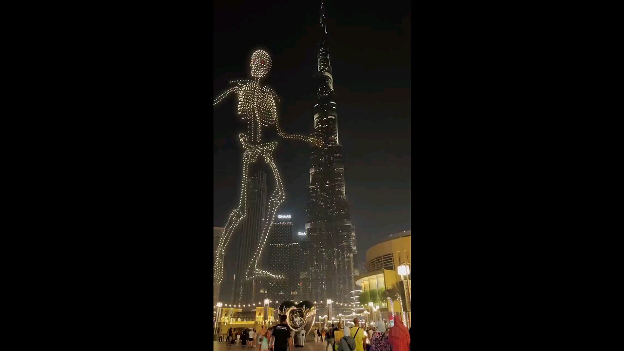 Insane Halloween Drone Show in Dubai 😳