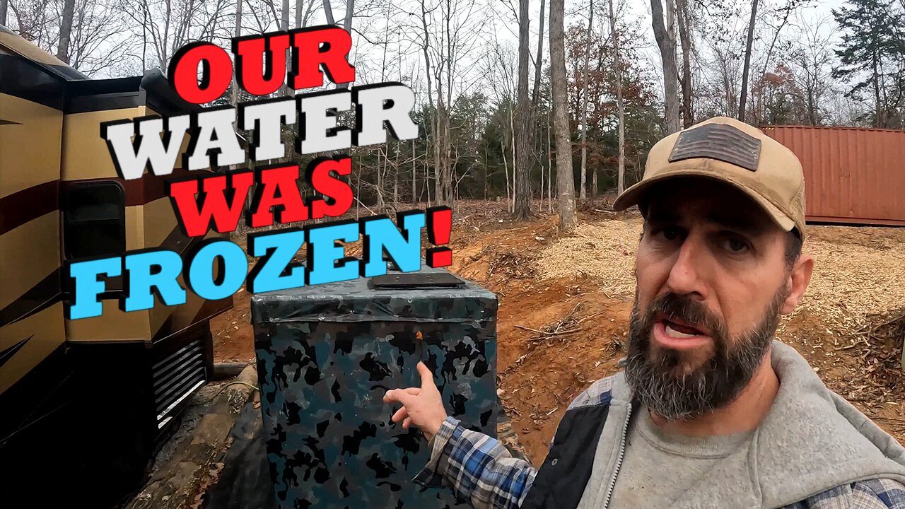 Winterizing Our Off Grid Water Storage System Using Our RV