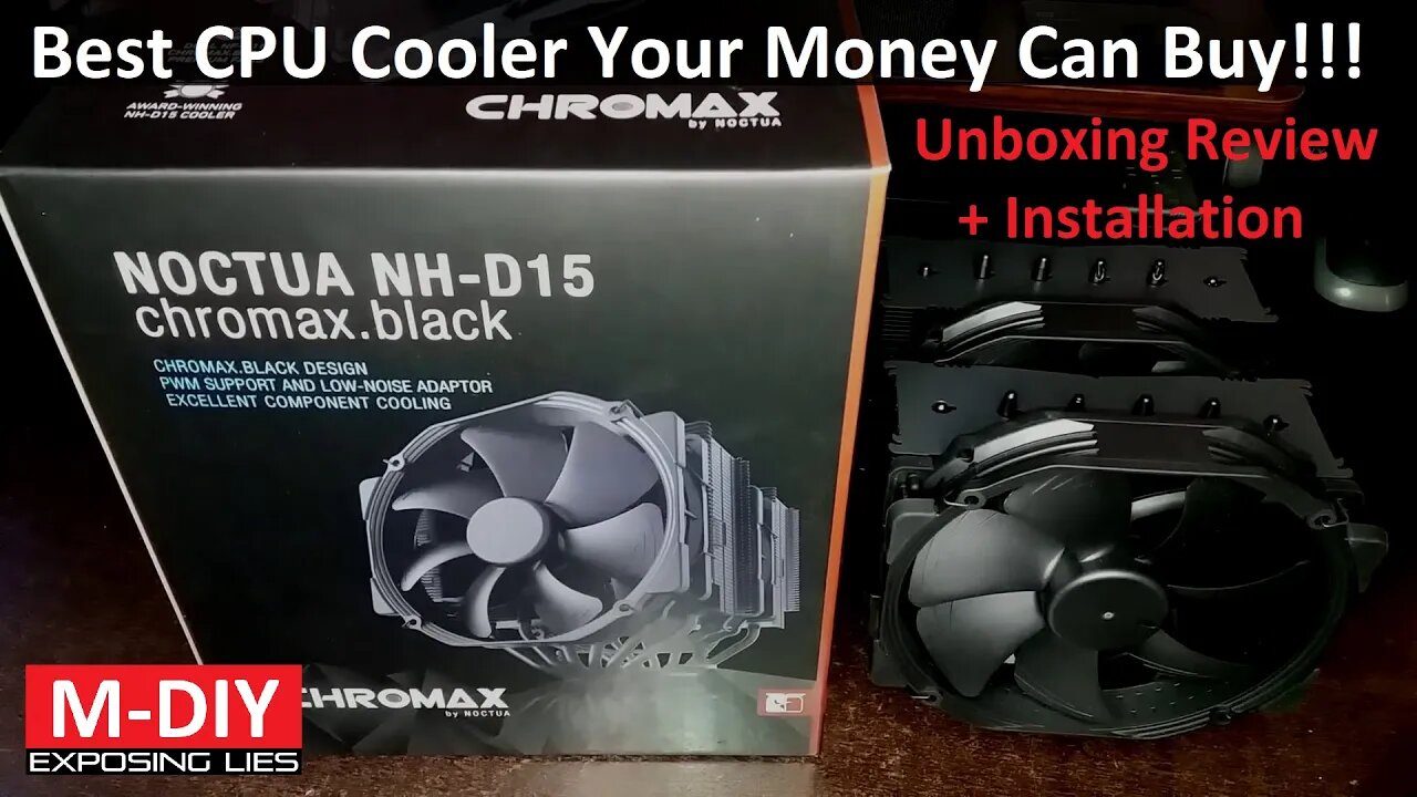 Noctua NH-D15 Chromax Black CPU Cooler (Unboxing Review + Installation & Comparison) [Hindi]