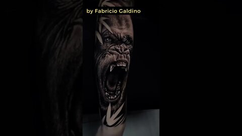 Stunning work by Fabricio Galdino #shorts #tattoos #inked #youtubeshorts