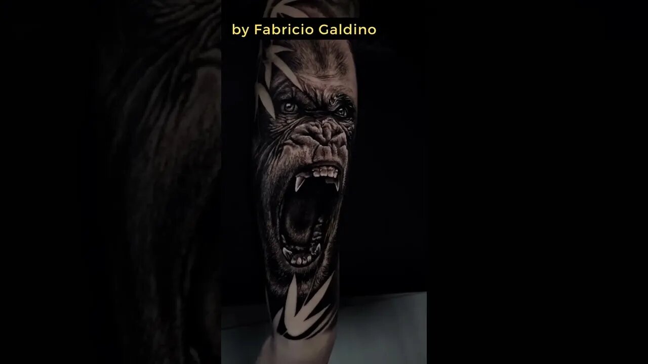 Stunning work by Fabricio Galdino #shorts #tattoos #inked #youtubeshorts