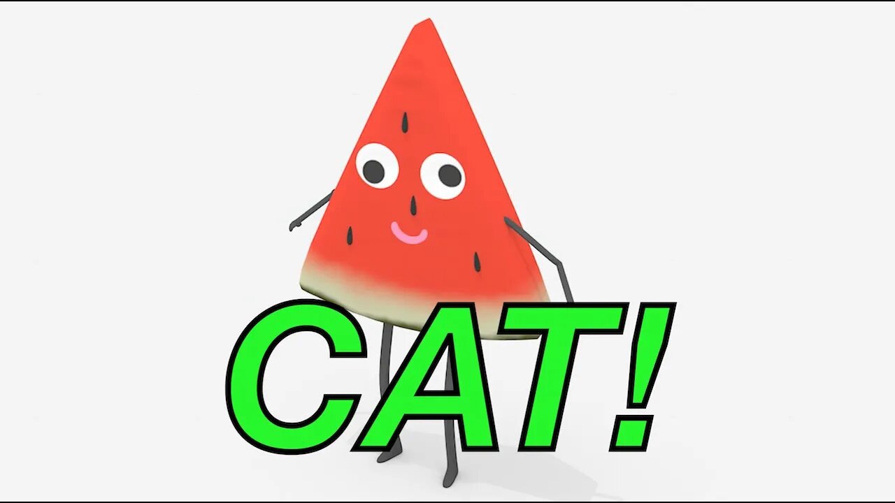 Happy Birthday CAT! - WATERMELON Birthday Song