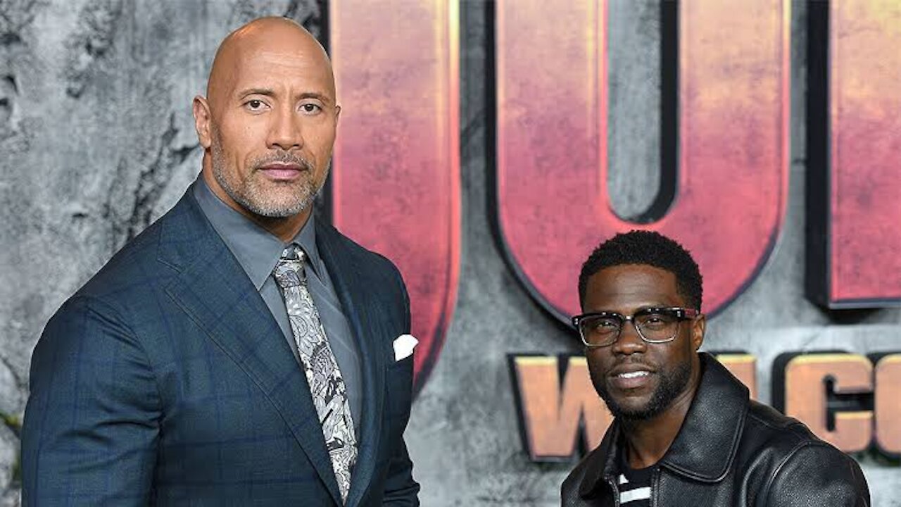 The Rock Pushes Kevin Hart So Hard He Starts Crying On Set