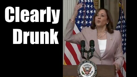 Kamala Harris Clearly Drunk while Giving Incoherent Speech