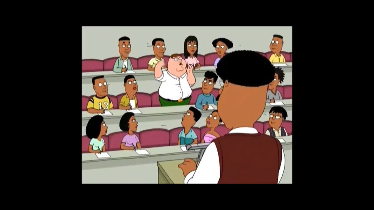 Family Guy Peter attends African American studies