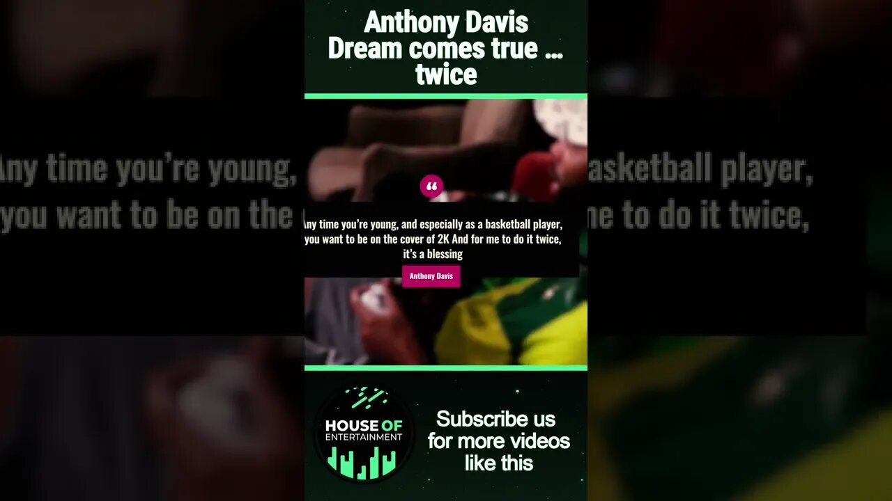 Anthony Davis's Weird Dream Comes True Twice!