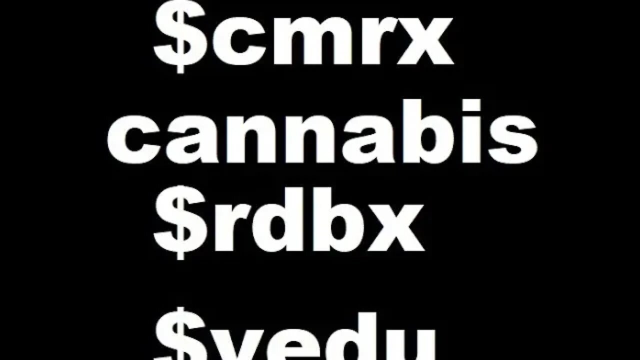 $cmrx monkey pox ticker called yest running on news all cannabis tickers 5th green day $rdbx hold