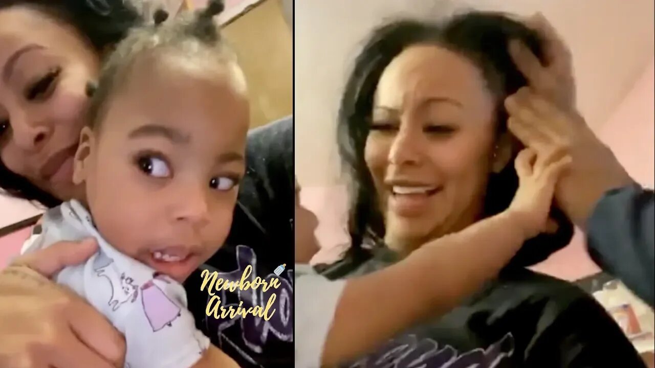Alexis Skyy's Daughter Alaiya Does Not Like Her Hair Stylist!