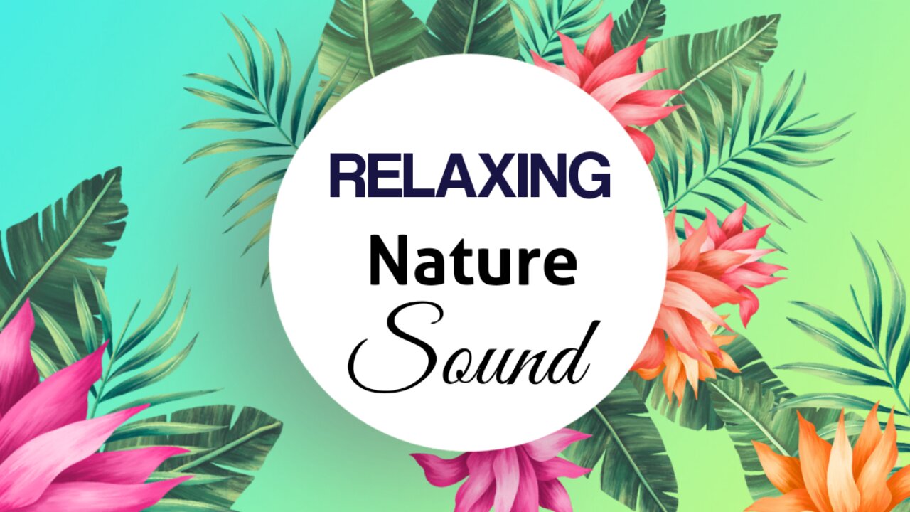 RELAXING MUSIC WITH FLOWERS AND NATURE SOUND