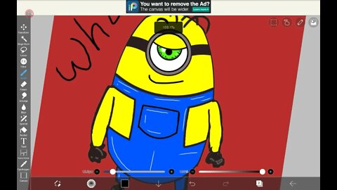 DRAW A MINION ON TABLETTE DRAW APP NO!!! STYLET