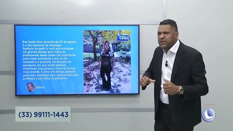 Mensagem do Whatsapp 1º Bloco - 26/08/2022