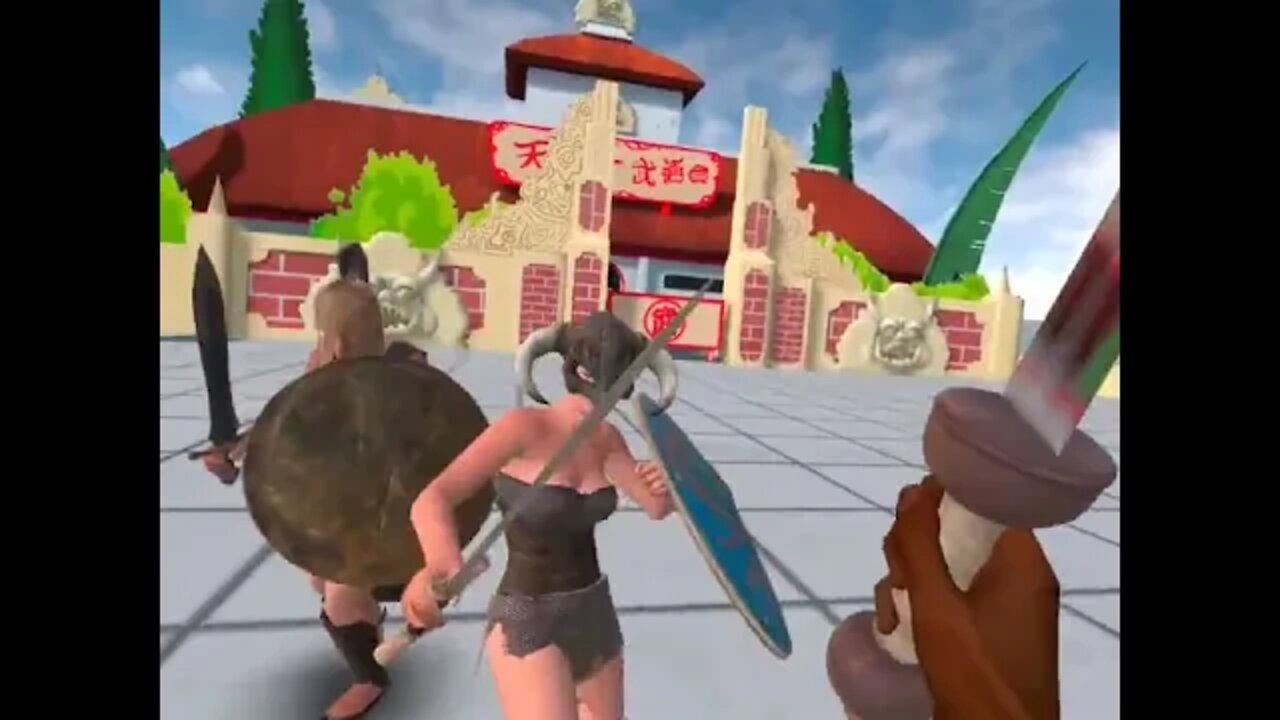 Gladius VR Gameplay: Dragon Ball Z Tournament Arena Mod (MetaQuest video)