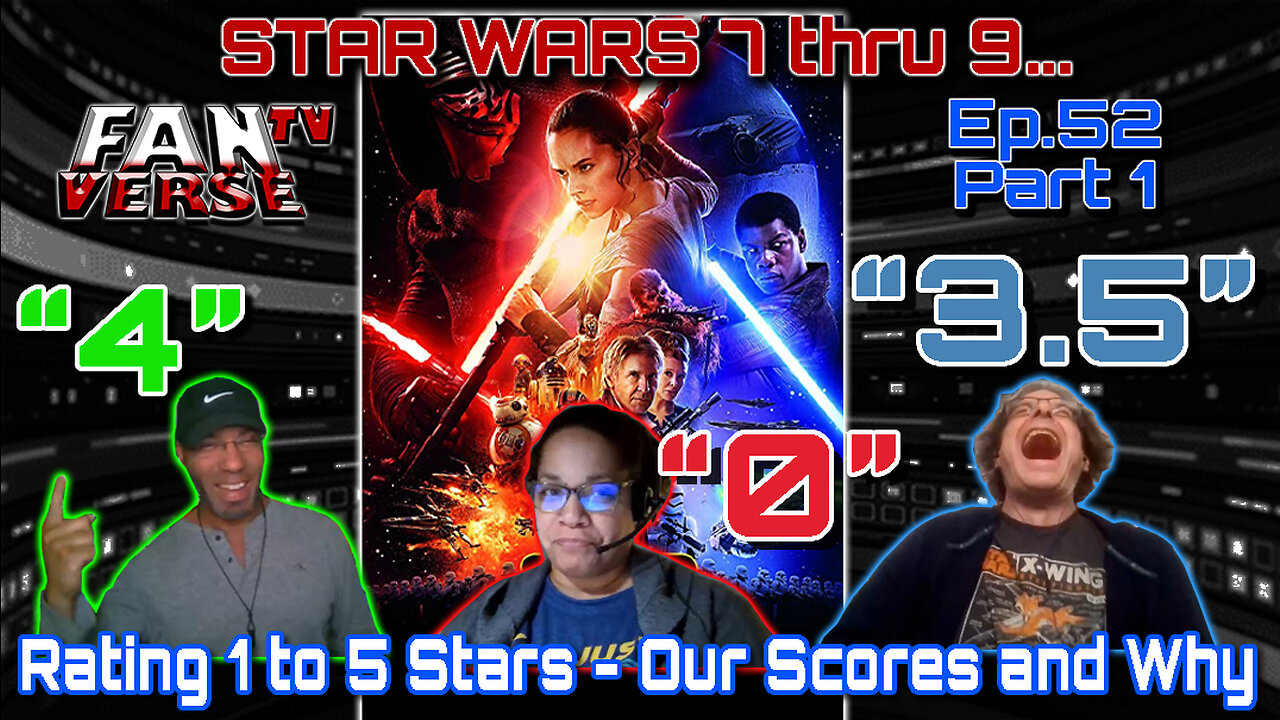 RATING STAR WARS 7 - 9, 1 THRU 5 STARS. Ep. 2, Part 1