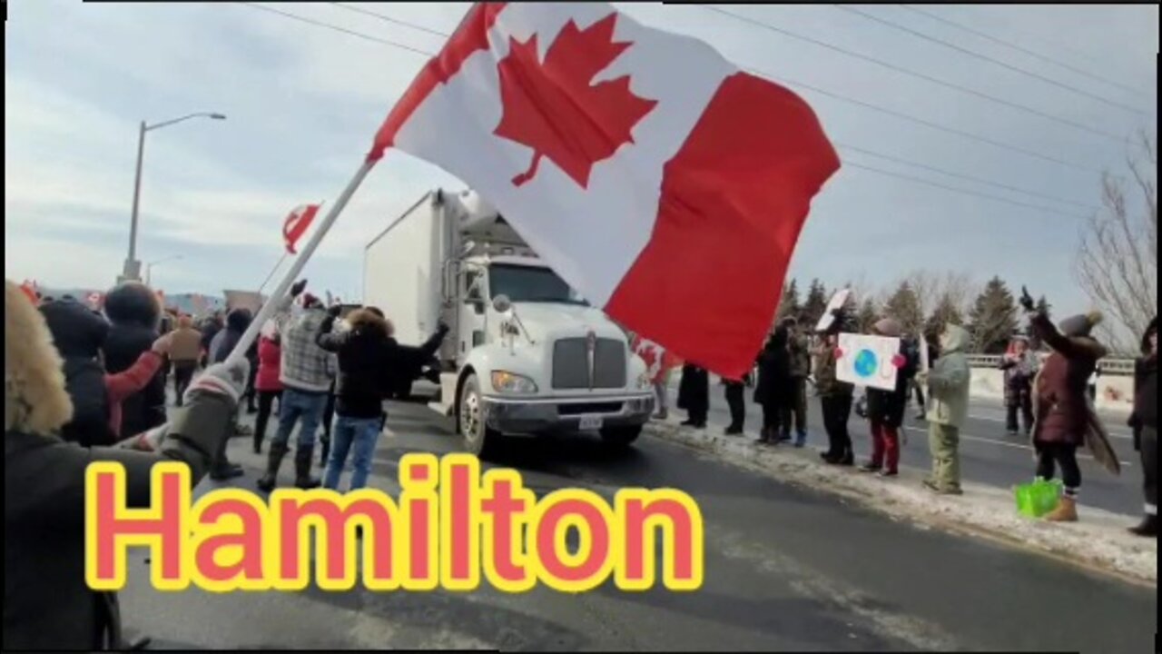 Hamilton loves the truck convoy.