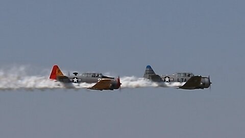 T6 Texan Flyover at SwampSTOL 2024