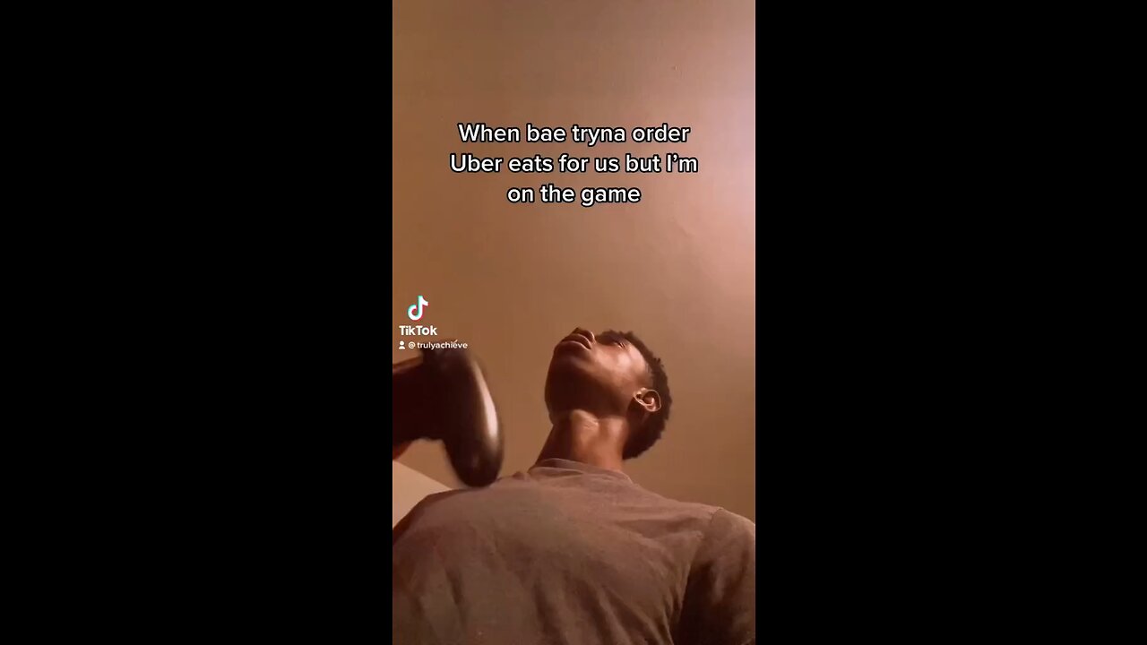 When bae is trying to order us food BUT I’m too busy the game 😂😂