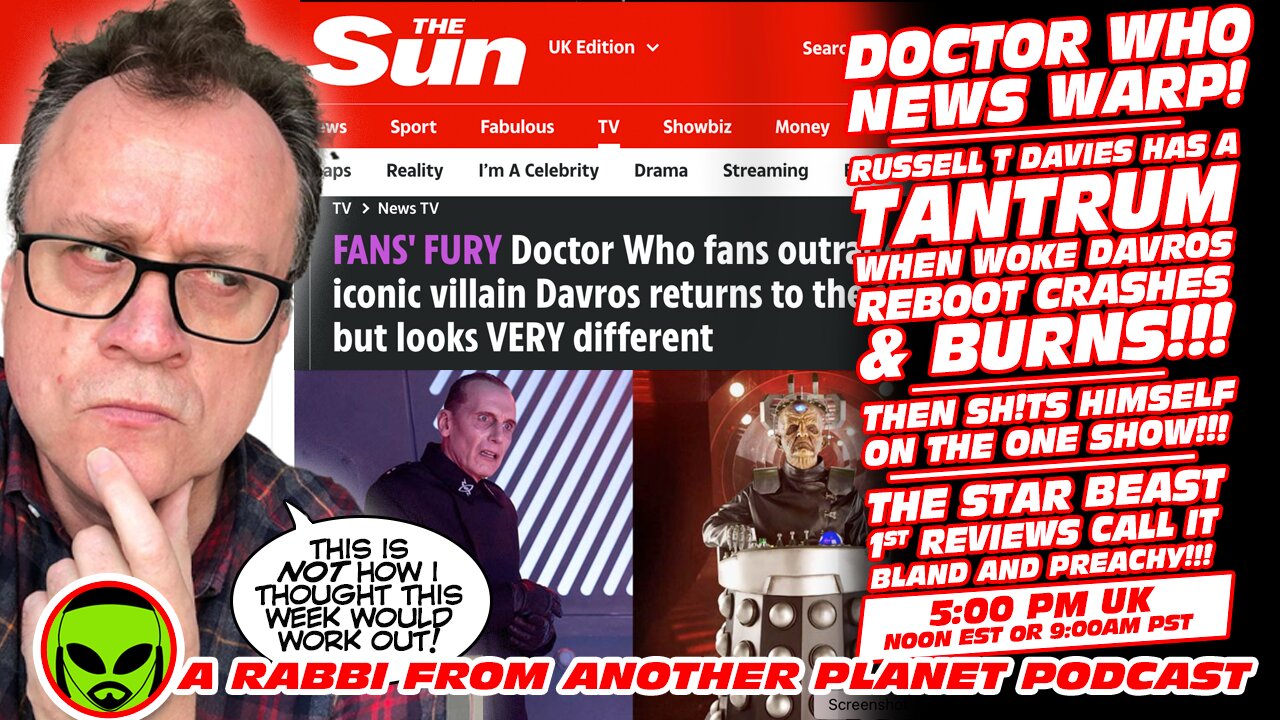 Doctor Who News Warp!!! Russell T Davies Has a Tantrum!!! The Star Beast reviews are NOT Good!!!