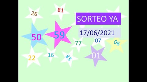 SORTEO YA NUMERO PROBABLE 17 JUNIO 2021