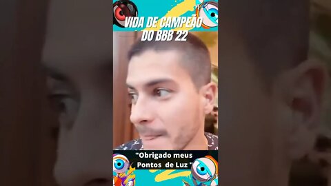 VIDA DE CAMPEÃO DO BBB 22 #shorts #corta #arthuraguiar