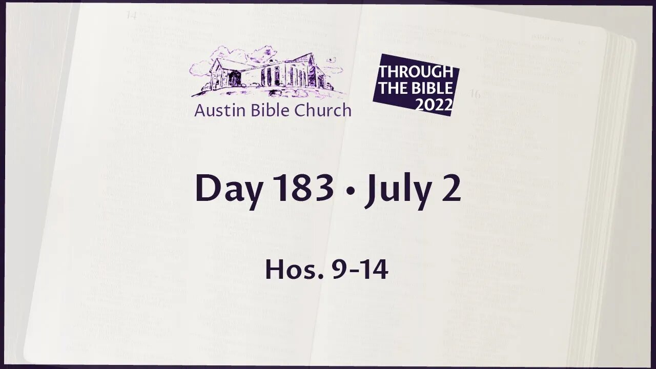 Through the Bible 2022 (Day 183)