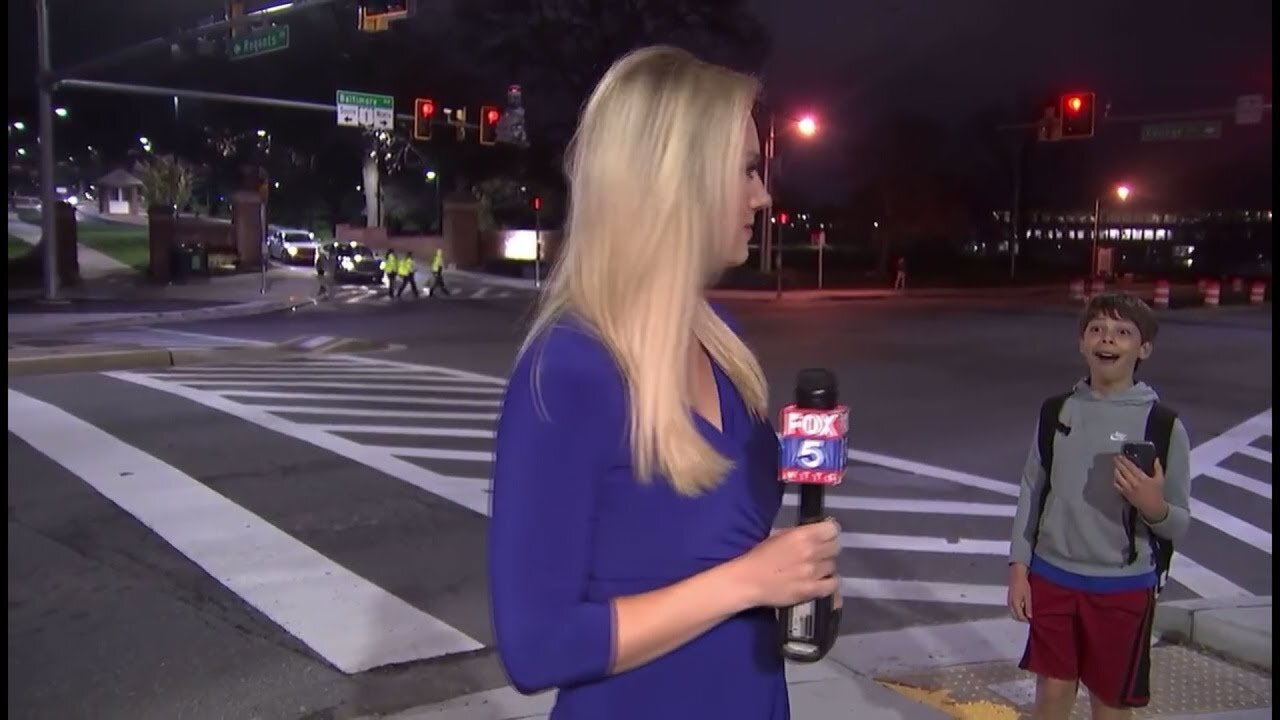 FOX 5 DC reporter hilariously interrupted by screaming boy | FOX 5 DC