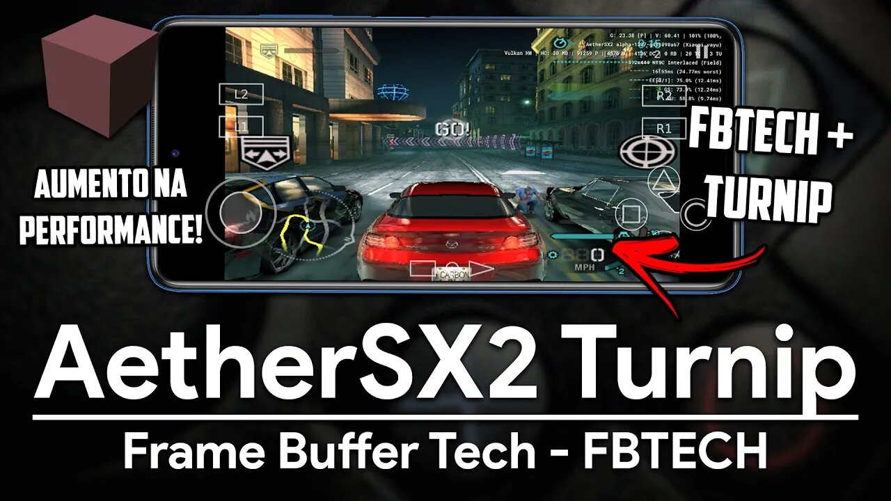 AetherSX2 TURNIP FBTECH | DESEMPENHO BRUTAL! JOGUE SEM CONFIGURAÇÃO! | AetherSX2 PS2 Emulator Turnip