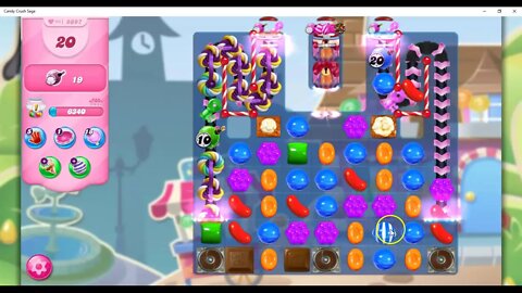 Candy Crush Level 5697 Talkthrough, 30 Moves 0 Boosters