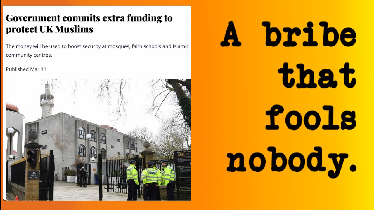 Government Grant for Moslem Security - Is It Necessary?