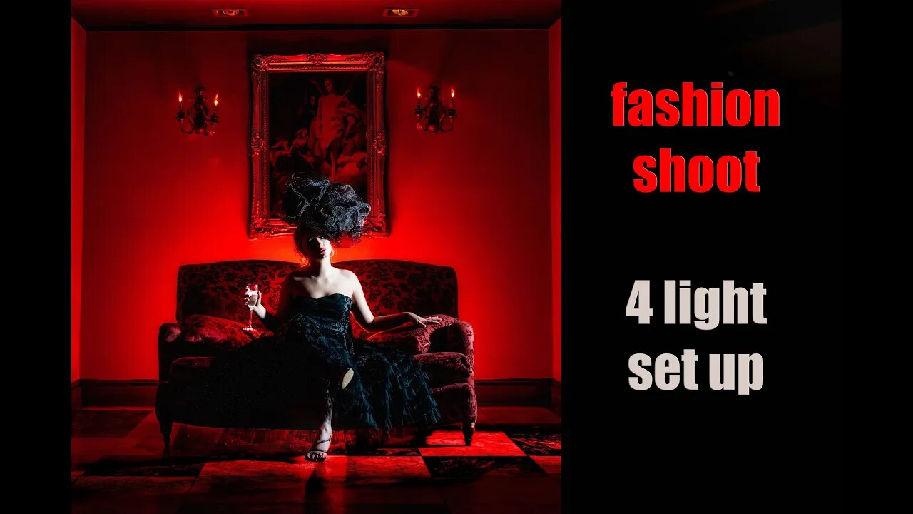 4 Light Set Up- Fashion Photo Shoot for Dramatic Results