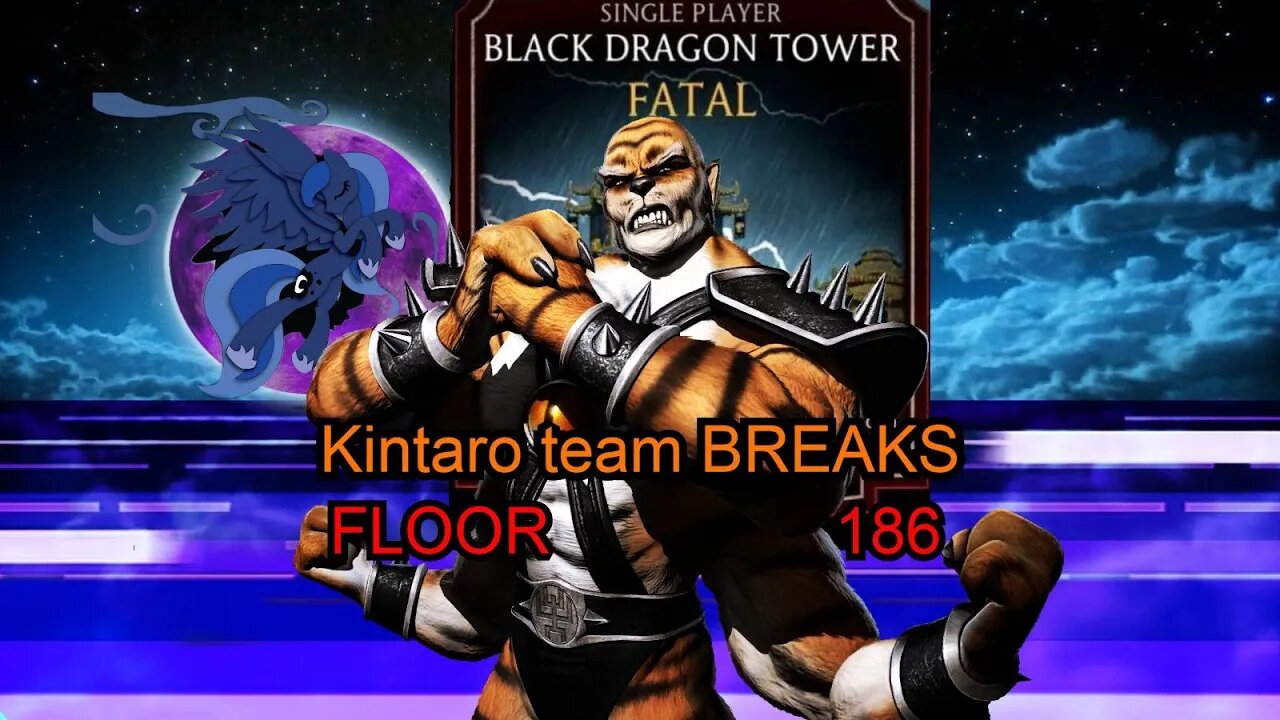 Kintaro Team beats Floor 186 / Black Dragon Fatal Tower / Mortal Kombat mobile