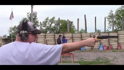 I learn to load and shoot my Pietta Colt .44 Navy black powder revolver featuring Squib Load