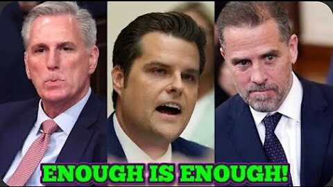 MATT GAETZ HAS HAD ENOUGH HERES WHAT HES DOING ABOUT IT.