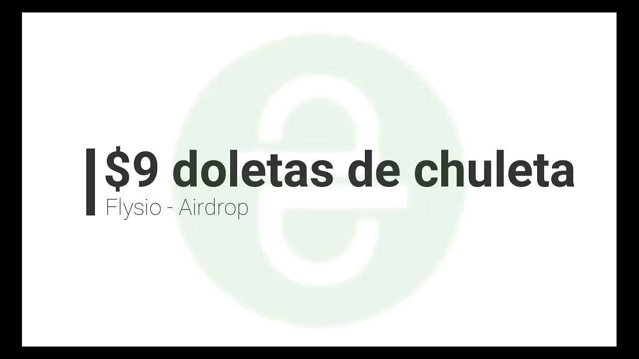 Finalizado - Airdrop - Flysio - $9 doletas para o final do ano!!!