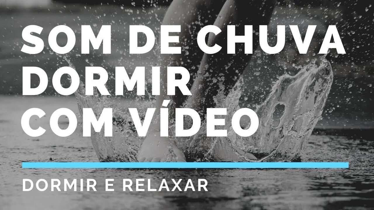 Som relaxante da chuva para dormir melhor - TELA PRETA - DARK SCREEN