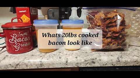 What do you get with 20lbs of bacon