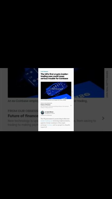 Coinbase In Serious Trouble #cryptomash #cryptomashnews #cryptonews #AnsirAli #viralvideo2022