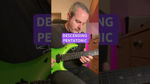 EASY Descending Pentatonic 🎸🎸🎸